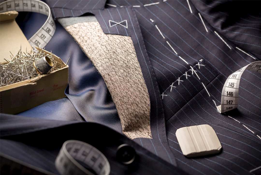Tailored suit to symbolise the difference between template and custom websites